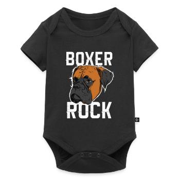 International Dog Day - Boxer Dog - Baby Premium short-sleeve bodysuit - black - Front