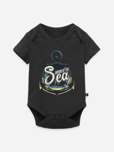 Seefahrer Matrose Geschenk - Baby Premium Kurzarmbody - Schwarz