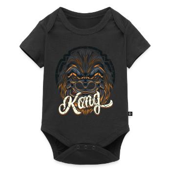 Gorilla animal jungle gift - Baby Premium short-sleeve bodysuit - black - Front