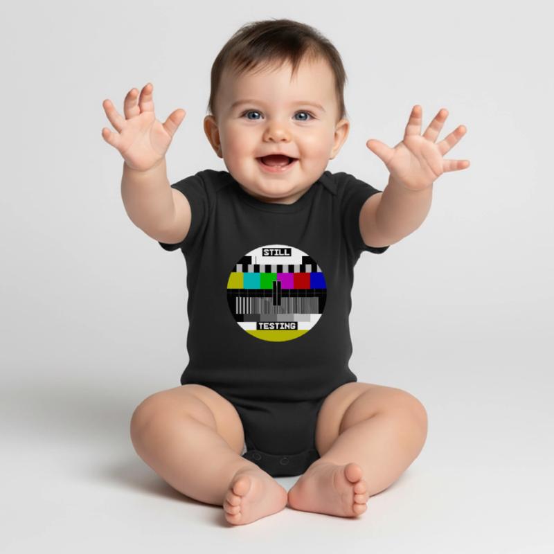 Still Testing Testbild test screen Baby Premium Kurzarmbody