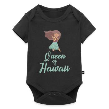 Queen of Hawaii - Baby Premium short-sleeve bodysuit - black - Front