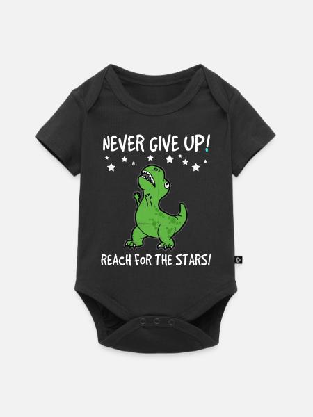 trex - Baby Premium Kurzarmbody - Schwarz