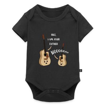 Uke I Am Your Father T Shirt Ukulele Guitar Music - Baby Premium Kurzarmbody - Schwarz - Vorne