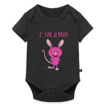 T-shirt Jerboa mignon, intelligent et drôle J pour - Body à manches courtes Premium Bébé - noir - Devant