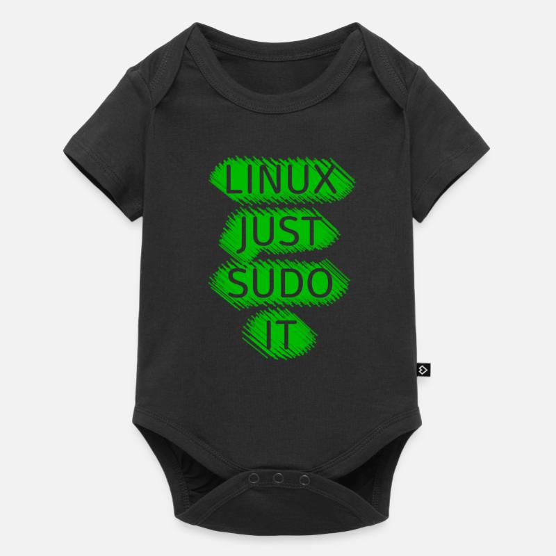 Linux Ubuntu SUDO - Body à manches courtes Premium Bébé - noir