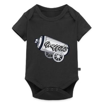 Graffiti spray can - Baby Premium short-sleeve bodysuit - black - Front