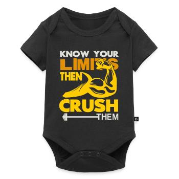 Body building - Baby Premium short-sleeve bodysuit - black - Front