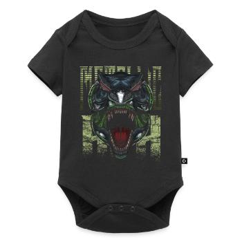 Cyborg Tyrannosaurus Rex Scifi - Baby Premium short-sleeve bodysuit - black - Front