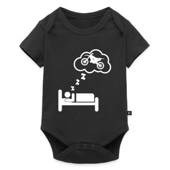 Sleeping dreams motocross gift gift idea - Baby Premium short-sleeve bodysuit - black - Front