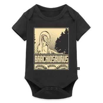 Brachiosaurus Vintage Dino - Body à manches courtes Premium Bébé - noir - Devant