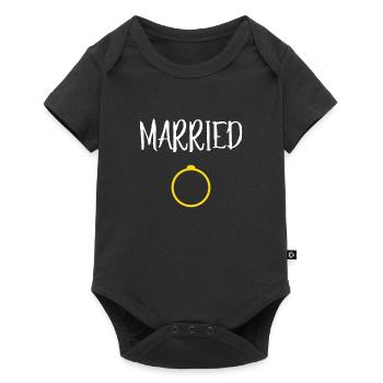 MARIAGE - Body à manches courtes Premium Bébé - noir - Devant