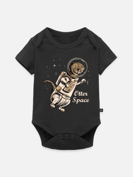 Raumotterhemd für niedliche Otter Frettchenliebhaber - Baby Premium Kurzarmbody - Schwarz