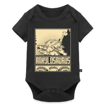 Vintage Ankylosaurus Dino - Baby Premium short-sleeve bodysuit - black - Front