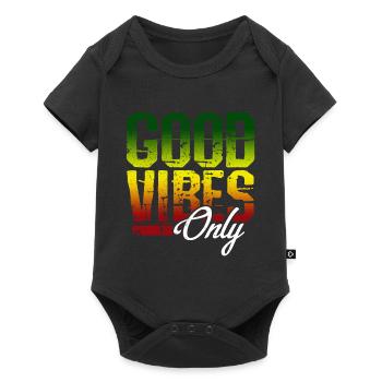 Good Vibes seulement - Reggae Music Jamaïque Rasta Dub - Body à manches courtes Premium Bébé - noir - Devant