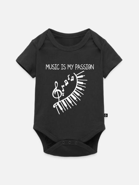 Musik Shirt - Baby Premium Kurzarmbody - Schwarz