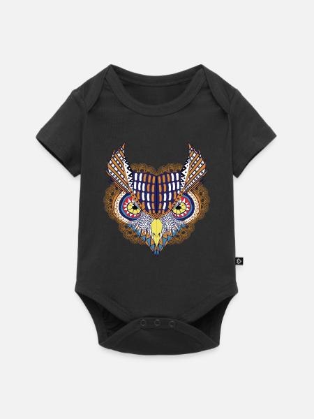 Art - Eagle - Baby Premium Kurzarmbody - Schwarz