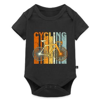 Bike Retro Bike Bicycle Bike BMX MTB Gift - Baby Premium short-sleeve bodysuit - black - Front
