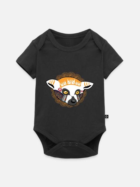 Globaler Nomade - Baby Premium Kurzarmbody - Schwarz