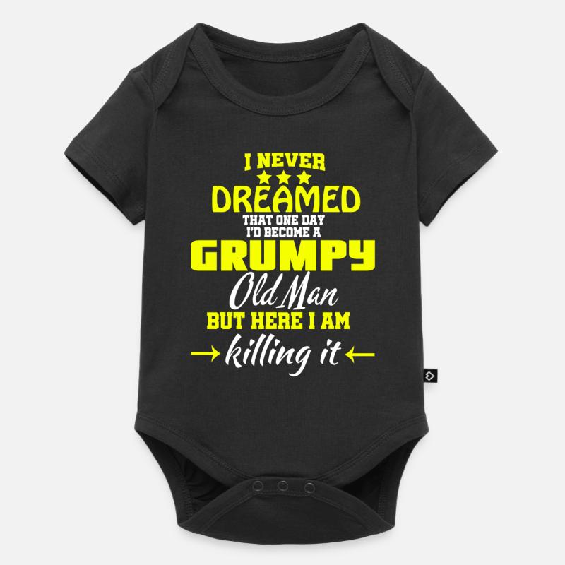 I'd Become A Grumpy Old Man T Shirt, Grumpy T - Baby Premium short-sleeve bodysuit - black