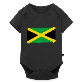 Jamaica flag - Baby Premium short-sleeve bodysuit - black - Front
