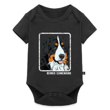 Chiens - Bouvier Bernois - Body à manches courtes Premium Bébé - noir - Devant
