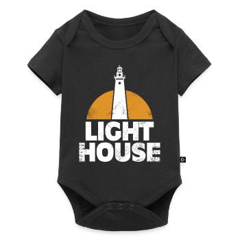 Bateau phare - Body à manches courtes Premium Bébé - noir - Devant