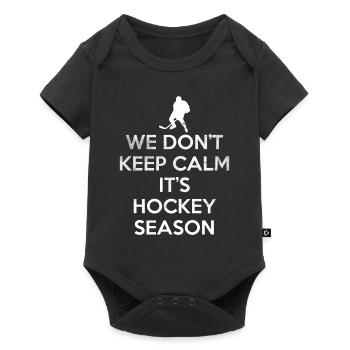 We Dont Keep Calm It's Hockey Season Gift - Baby Premium short-sleeve bodysuit - black - Front