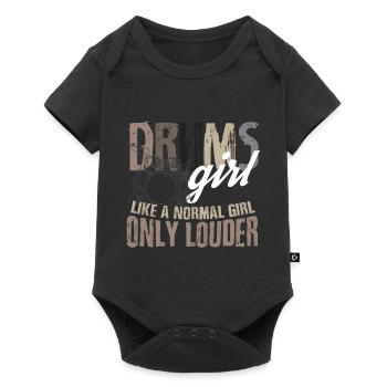 Drummer Girl - Baby Premium Kurzarmbody - Schwarz - Vorne