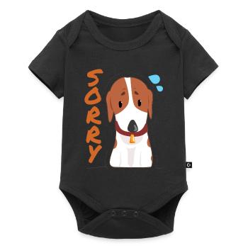 Dog Sorry - Baby Premium short-sleeve bodysuit - black - Front