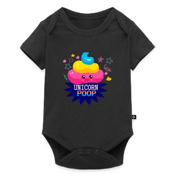 licorne - Body à manches courtes Premium Bébé - noir - Devant