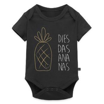 Cet ananas - Body à manches courtes Premium Bébé - noir - Devant