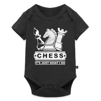 Chess, hobbies, tactics, gift, horse, tower - Baby Premium short-sleeve bodysuit - black - Front