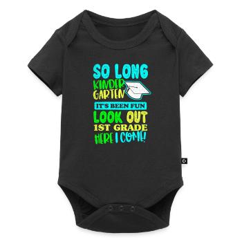 Back To School Kindergarten Gift - Baby Premium short-sleeve bodysuit - black - Front