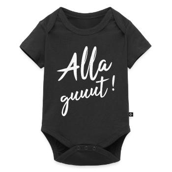 Alla Gut Badisch Badner Baden Geschenk - Baby Premium Kurzarmbody - Schwarz - Vorne