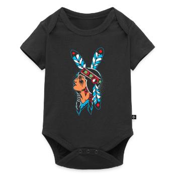 Native American Native American feather ornaments Native chief - Baby Premium short-sleeve bodysuit - black - Front