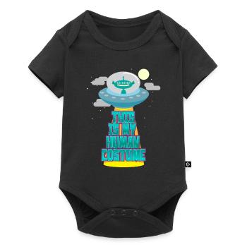 UFO - Baby Premium short-sleeve bodysuit - black - Front