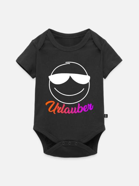 Vacances de vacances - Body à manches courtes Premium Bébé - noir