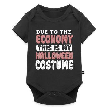 Due to the economy Funny Halloween gift - Baby Premium short-sleeve bodysuit - black - Front