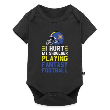 Jouer au football fantastique - Body à manches courtes Premium Bébé - noir - Devant