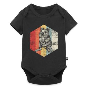 quokka - Body à manches courtes Premium Bébé - noir - Devant