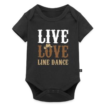 Idée cadeau de danse live love line - Body à manches courtes Premium Bébé - noir - Devant