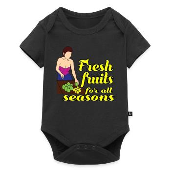 FRUITS FRAIS POUR TOUTE SAISON - Body à manches courtes Premium Bébé - noir - Devant