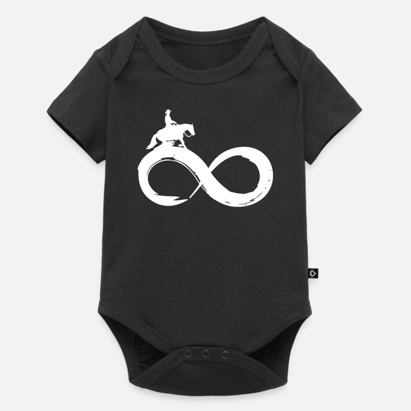 Infinity Reining Western Riding - Body à manches courtes Premium Bébé - noir