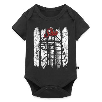Vintage Retro Shu Silhouette Geschenk Gottheit - Baby Premium Kurzarmbody - Schwarz - Vorne