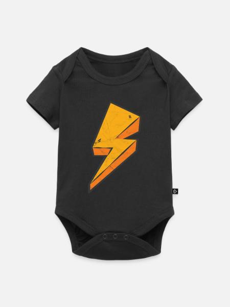 Blitz - Baby Premium Kurzarmbody - Schwarz