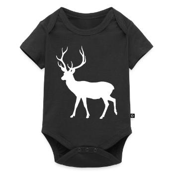 cerf - Body à manches courtes Premium Bébé - noir - Devant