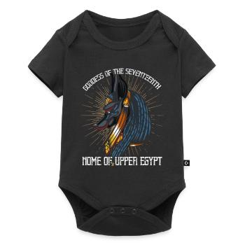 Anput Ägyptischer Totengott Mythos Schakal - Baby Premium Kurzarmbody - Schwarz - Vorne