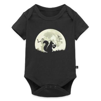 Squirrel moon bat - Baby Premium short-sleeve bodysuit - black - Front