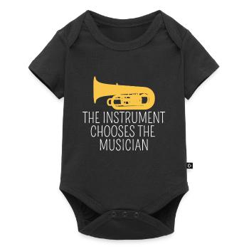 The Instrument Chooses The Musician T-Shirt, Tuba - Baby Premium short-sleeve bodysuit - black - Front