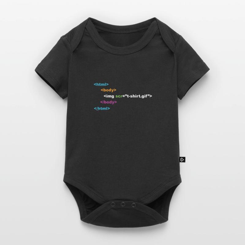 html programmer computer nerd Baby Premium short-sleeve bodysuit